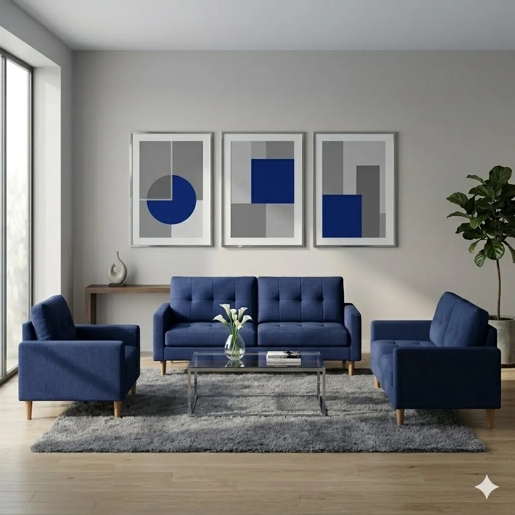 Juego de Sala Renelle Azul
