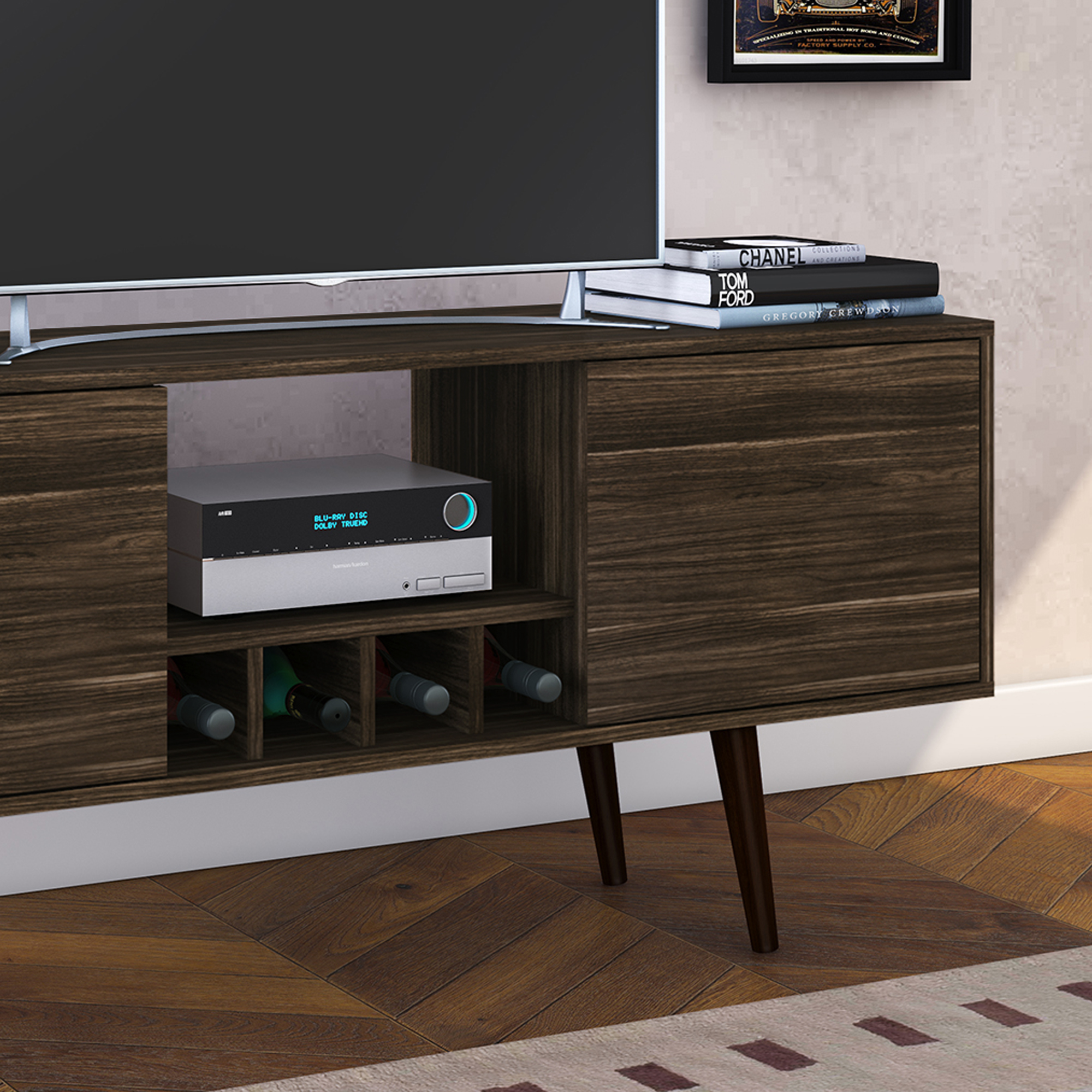 Rack Dany para tv nogal - Imagen 3