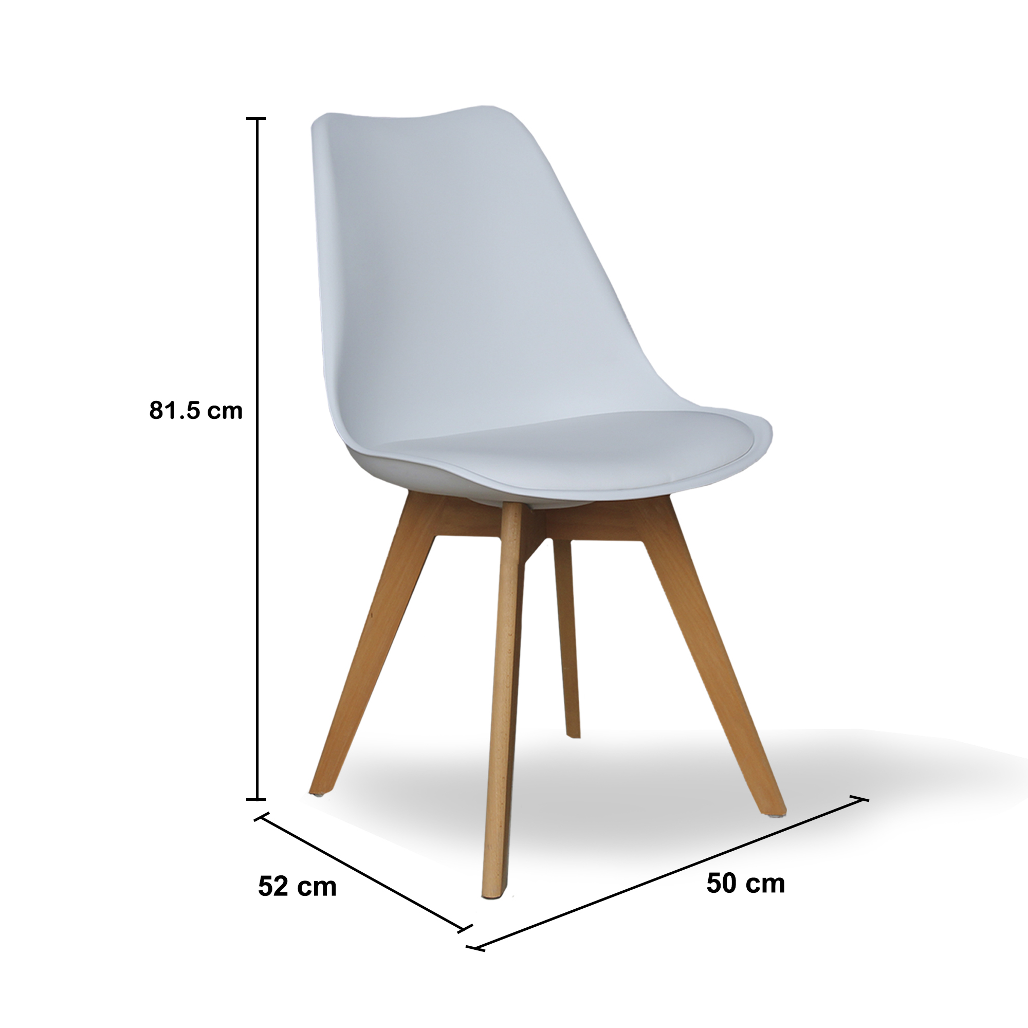 Silla Amenity Blanca - Imagen 4